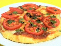 Pizza Marguerita no Pão Sírio