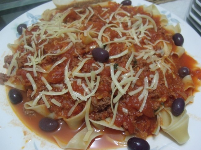 Papardelle Ao Molho De Linguia Pimentinha