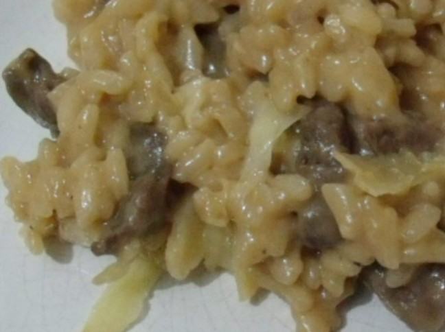 Risoto de Fil com Licor de Amarula