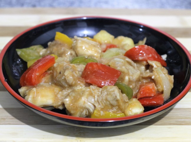 Frango Chins Agridoce com Abacaxi