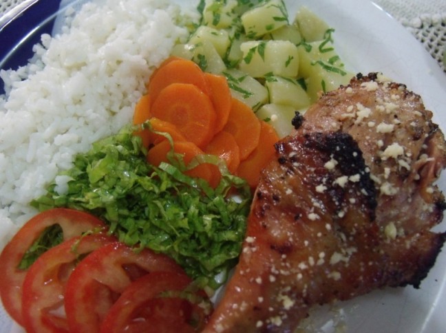 Coxa de frango grelhada