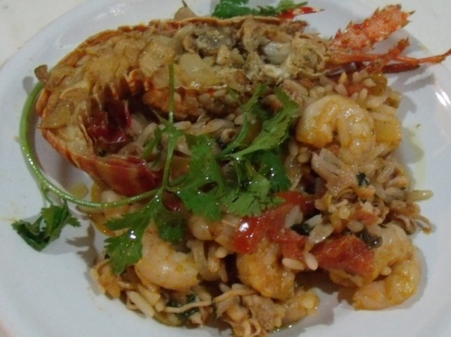 Arroz De Camares E Lulas Com Lagostins Grelhados