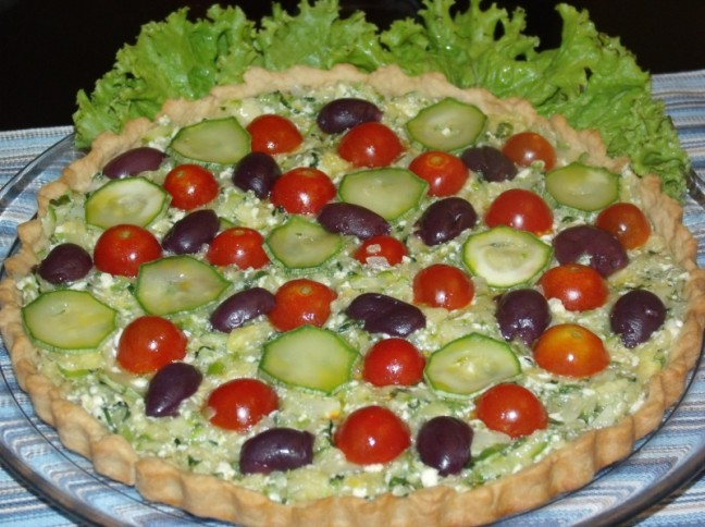 Quiche De Abobrinha Com Alho-Por